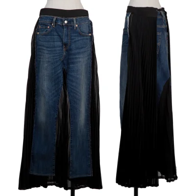 JUNYA WATANABE×Levi's Sheer Pleated Denim Docking Skirt