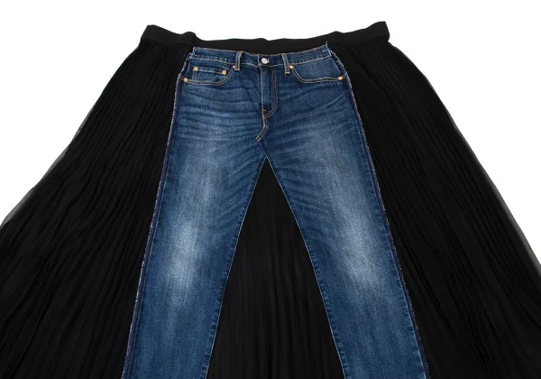 JUNYA WATANABE×Levi's Sheer Pleated Denim Docking Skirt K-175837_003