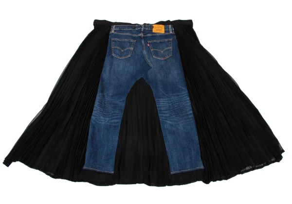 JUNYA WATANABE×Levi's Sheer Pleated Denim Docking Skirt K-175837_012