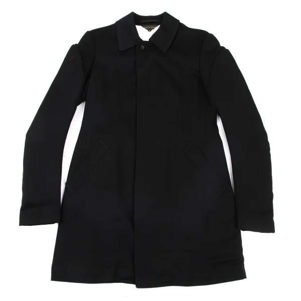 COMME des GARCONS Back Feather Embellishment Balmacaan Coat K-175839_009