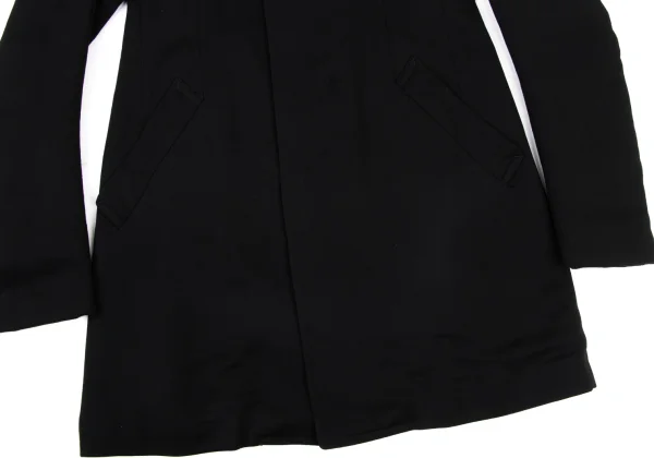 COMME des GARCONS Back Feather Embellishment Balmacaan Coat K-175839_012