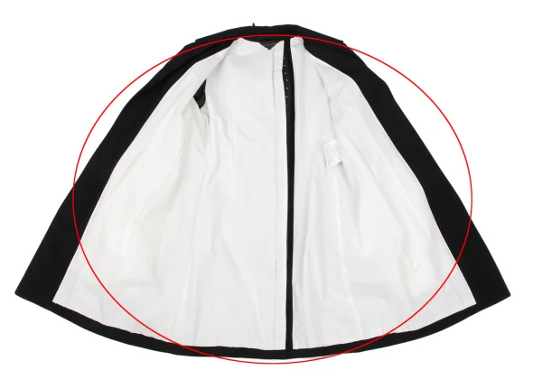 COMME des GARCONS Back Feather Embellishment Balmacaan Coat K-175839_014
