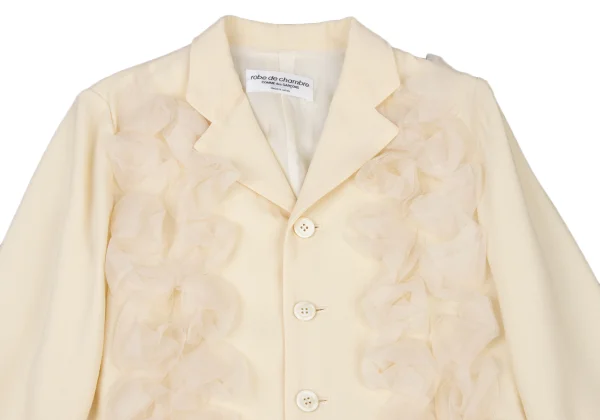 robe de chambre COMME des GARCONS Mesh Frill Jacket K-175841_003