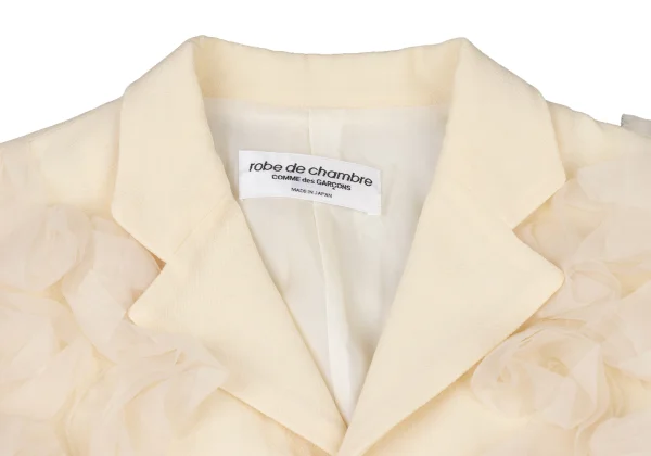 robe de chambre COMME des GARCONS Mesh Frill Jacket K-175841_004