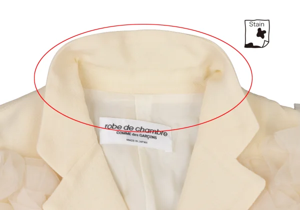 robe de chambre COMME des GARCONS Mesh Frill Jacket K-175841_005