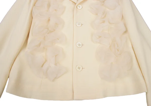 robe de chambre COMME des GARCONS Mesh Frill Jacket K-175841_008