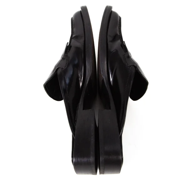PRADA Fringe Leather Square Toe Mules K-175844_008