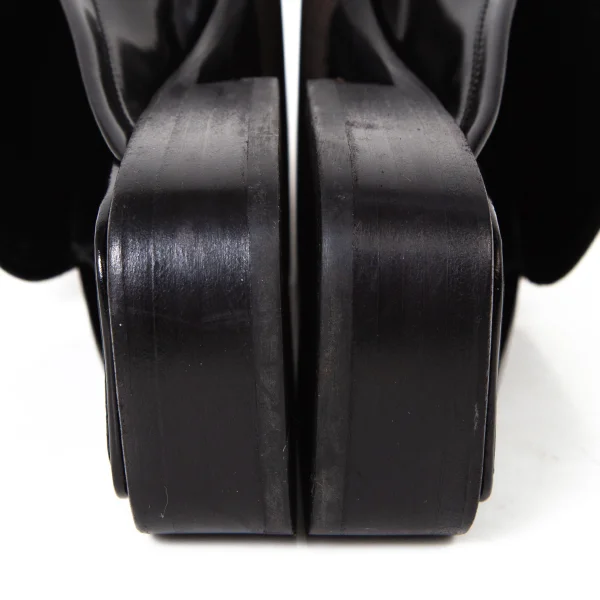 PRADA Fringe Leather Square Toe Mules K-175844_009