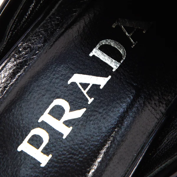 PRADA Fringe Leather Square Toe Mules K-175844_012