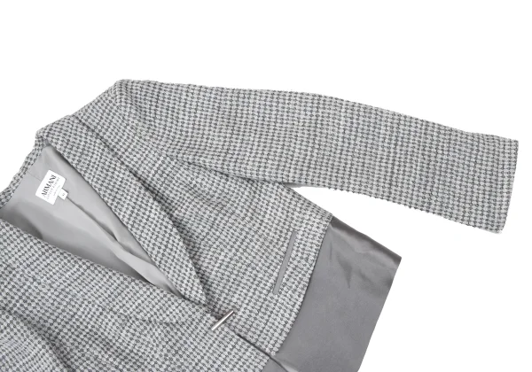 ARMANI COLLEZIONI Blended Fabric Textured Shawl Collar Jacket K-175848_004