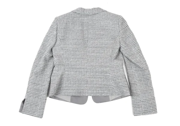 ARMANI COLLEZIONI Blended Fabric Textured Shawl Collar Jacket K-175848_010