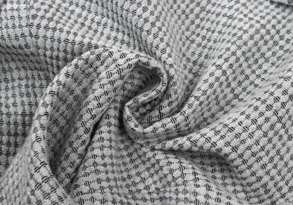 ARMANI COLLEZIONI Blended Fabric Textured Shawl Collar Jacket K-175848_011