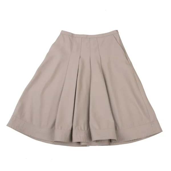 ARMANI COLLEZIONI Stitched Hem Cotton Blend Skirt K-175849_002