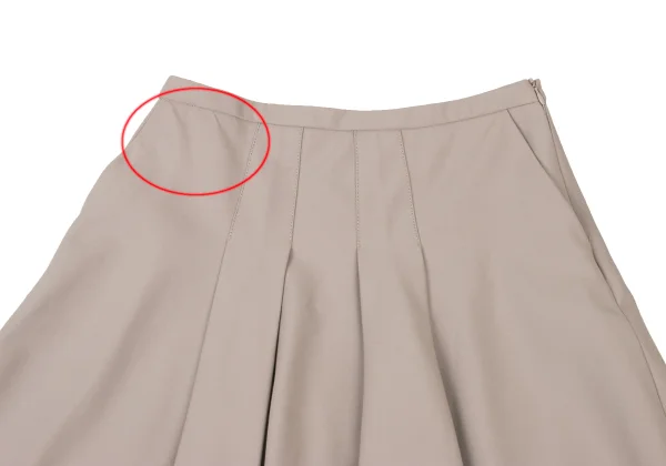 ARMANI COLLEZIONI Stitched Hem Cotton Blend Skirt K-175849_003