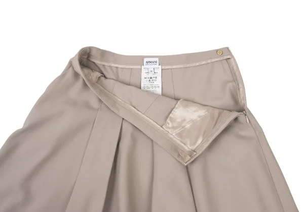 ARMANI COLLEZIONI Stitched Hem Cotton Blend Skirt K-175849_006