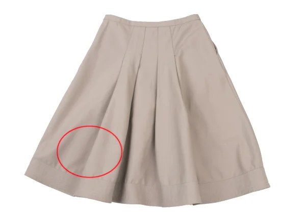 ARMANI COLLEZIONI Stitched Hem Cotton Blend Skirt K-175849_012