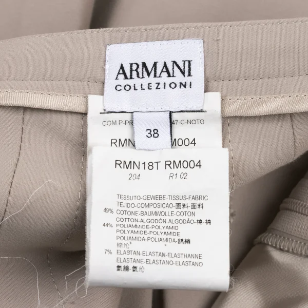 ARMANI COLLEZIONI Stitched Hem Cotton Blend Skirt K-175849_016