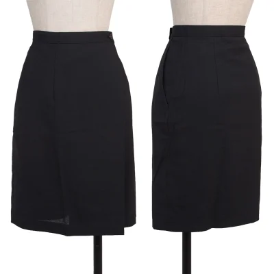 tricot COMME des GARCONS Poly Wool Wrap Design Skirt