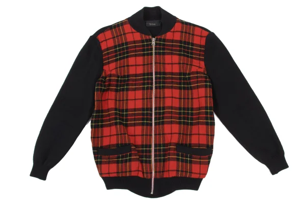 Y's bis Checker Switching Knit Blouson K-175855_002