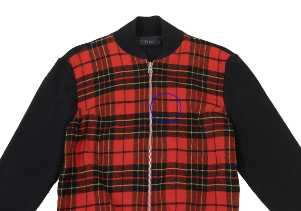 Y's bis Checker Switching Knit Blouson K-175855_003