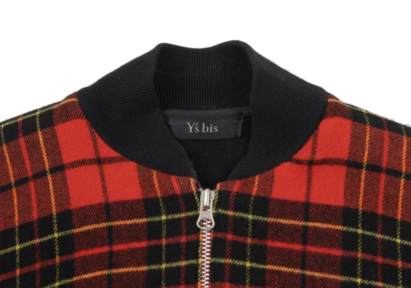 Y's bis Checker Switching Knit Blouson K-175855_005