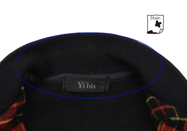 Y's bis Checker Switching Knit Blouson K-175855_006