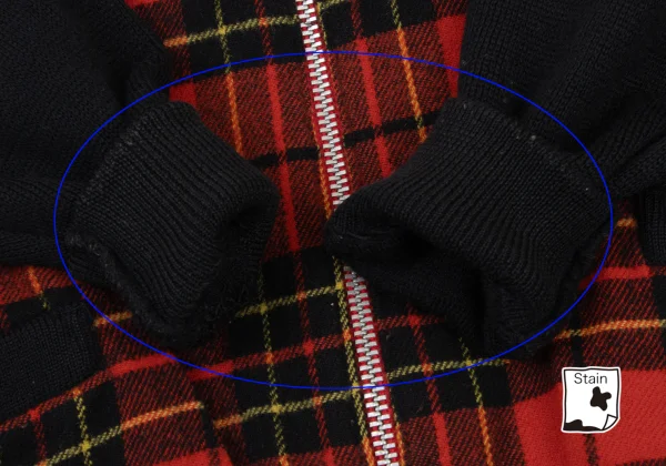 Y's bis Checker Switching Knit Blouson K-175855_011