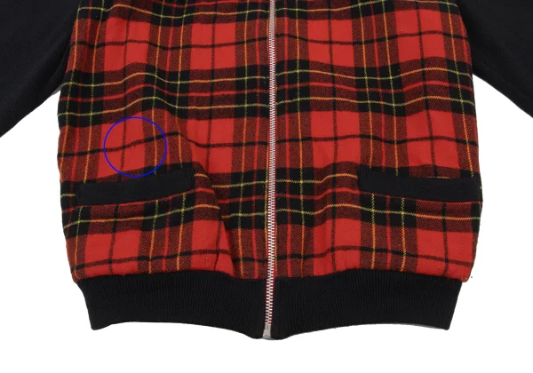Y's bis Checker Switching Knit Blouson K-175855_012