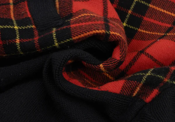 Y's bis Checker Switching Knit Blouson K-175855_019
