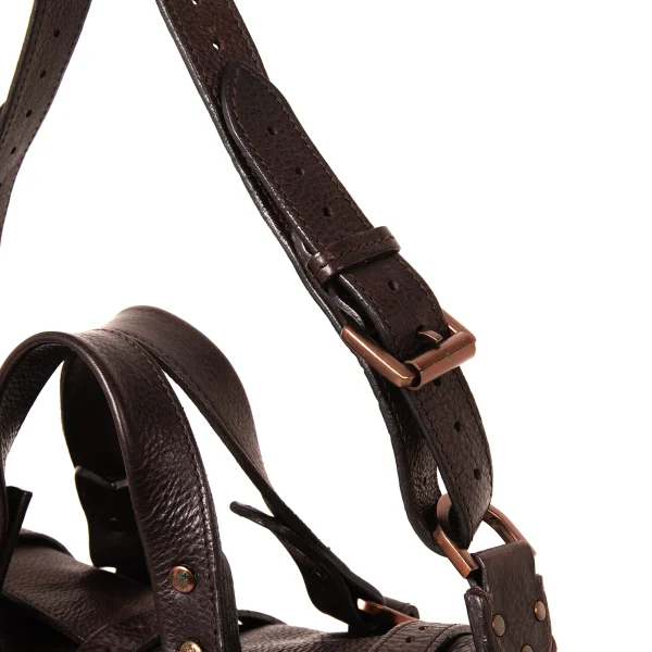 MULBERRY Suede Lining Pocket Design Leather Handbag K-175858_009