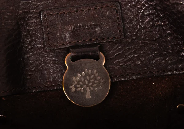 MULBERRY Suede Lining Pocket Design Leather Handbag K-175858_015