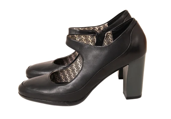 CAMPER Side Zip Leather Heel Pumps K-175861_004