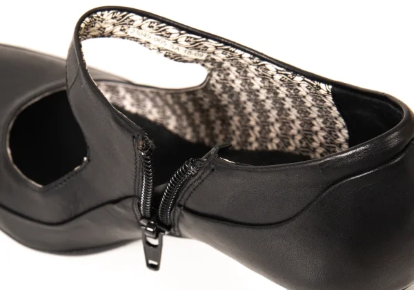CAMPER Side Zip Leather Heel Pumps K-175861_012
