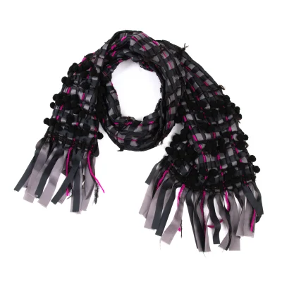 ISSEY MIYAKE WHITE LABEL Decorative Braided Design Stole