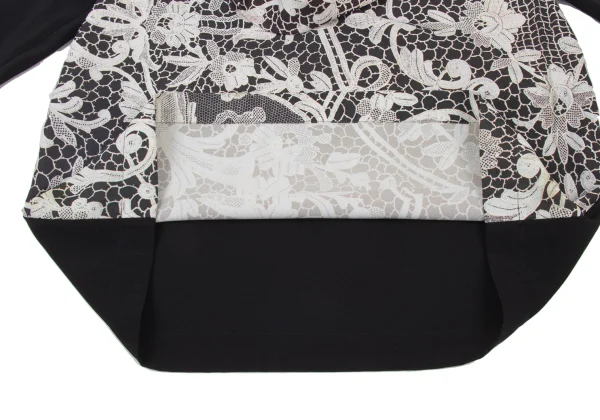 tricot COMME des GARCONS Front Floral Print Draped Neck Top K-175866_009
