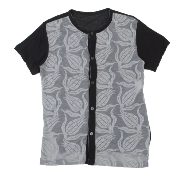 Y's Graphic Switching Front Button T Shirt K-175867_002