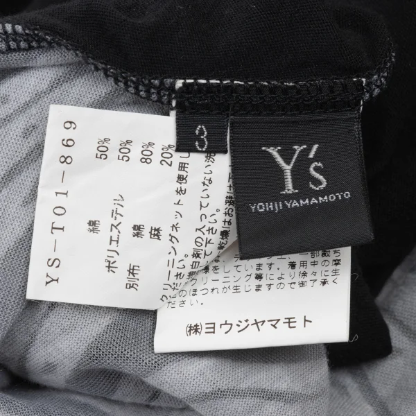 Y's Graphic Switching Front Button T Shirt K-175867_014