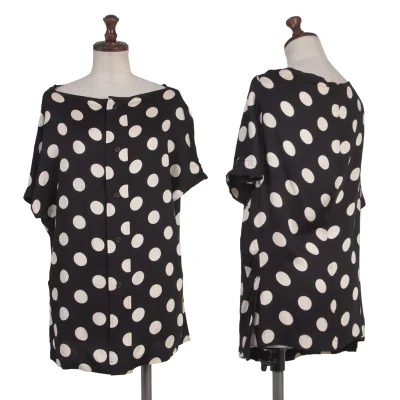 Y's Rayon Dot Print Sleeveless Top