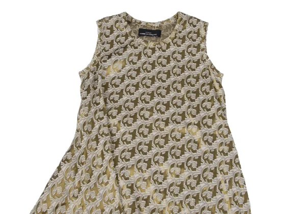 tricot COMME des GARCONS Embroidery Jacquard Asymmetry Sleeveless Dress K-175875_004
