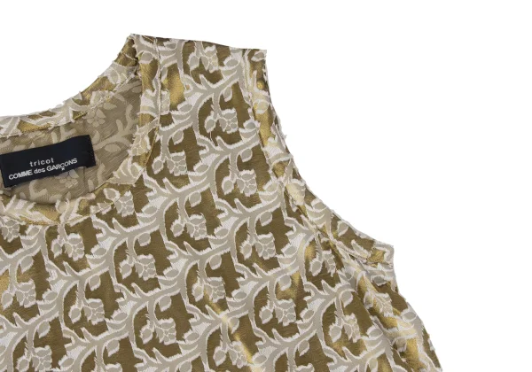 tricot COMME des GARCONS Embroidery Jacquard Asymmetry Sleeveless Dress K-175875_006