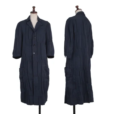 Y's Patch Stitch Design Short Sleeved Coat