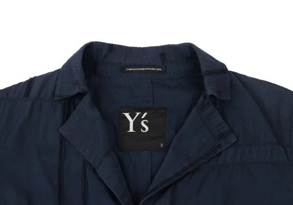 Y's Patch Stitch Design Short Sleeved Coat K-175877_004