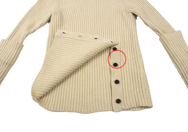 Y's Wool Hem Slit Button Knit K-175882_010