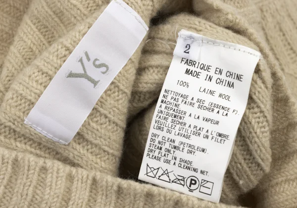 Y's Wool Hem Slit Button Knit K-175882_015
