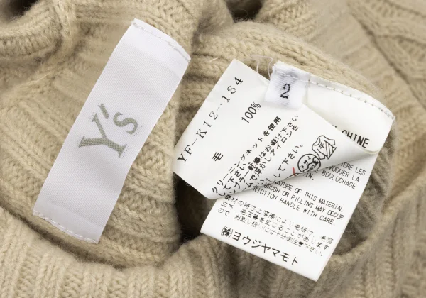 Y's Wool Hem Slit Button Knit K-175882_016