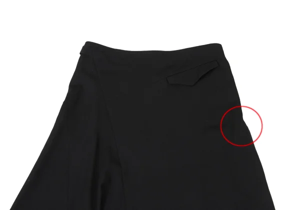 Y's Wool Gabardine Bias Switching Skirt K-175883_003
