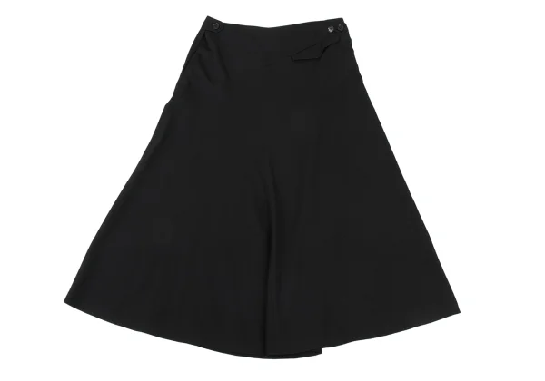 Y's Wool Gabardine Bias Switching Skirt K-175883_010