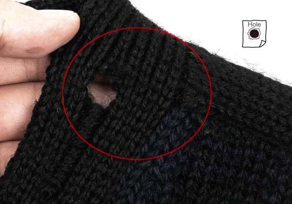 Y's for men Wool Elbow Patch Knit Cardigan K-175884_003