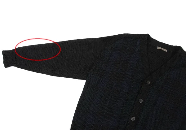 Y's for men Wool Elbow Patch Knit Cardigan K-175884_006