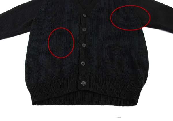Y's for men Wool Elbow Patch Knit Cardigan K-175884_009